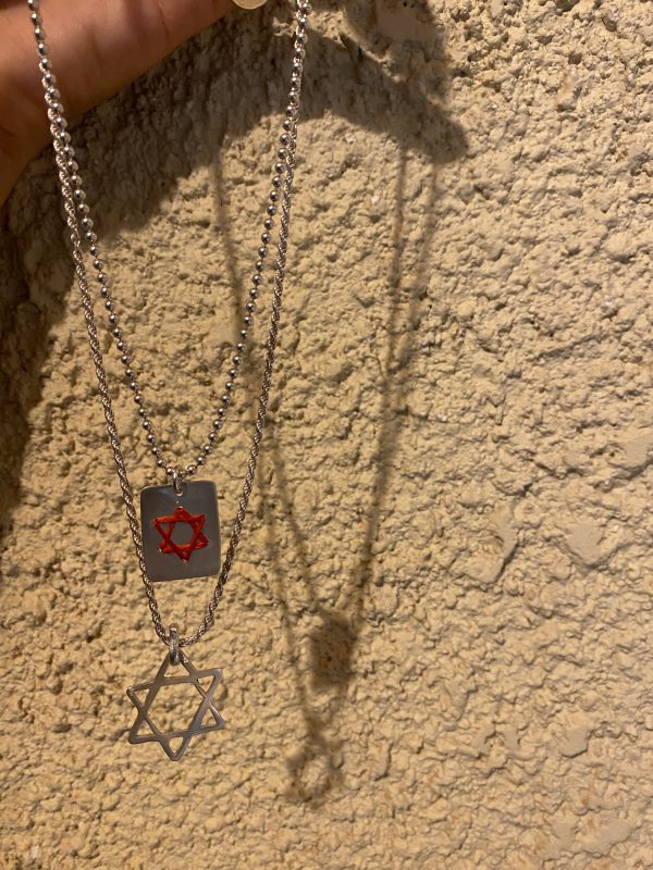 ⁦שרשרת דיסקית מגן דוד אדום⁩ – תמונה ⁦4⁩